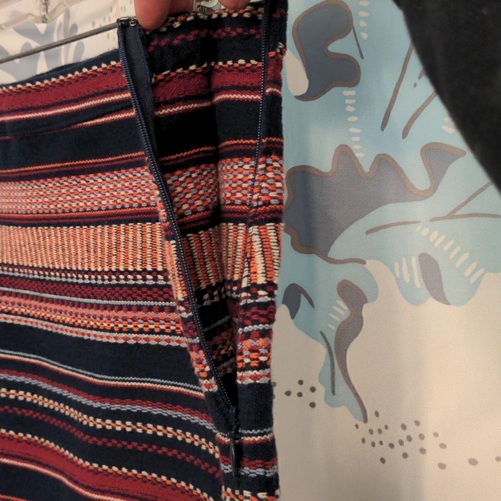 Hollister Woven Southwestern Blanket Pattern Mini Skirt Sz 9 - Picture 5 of 8